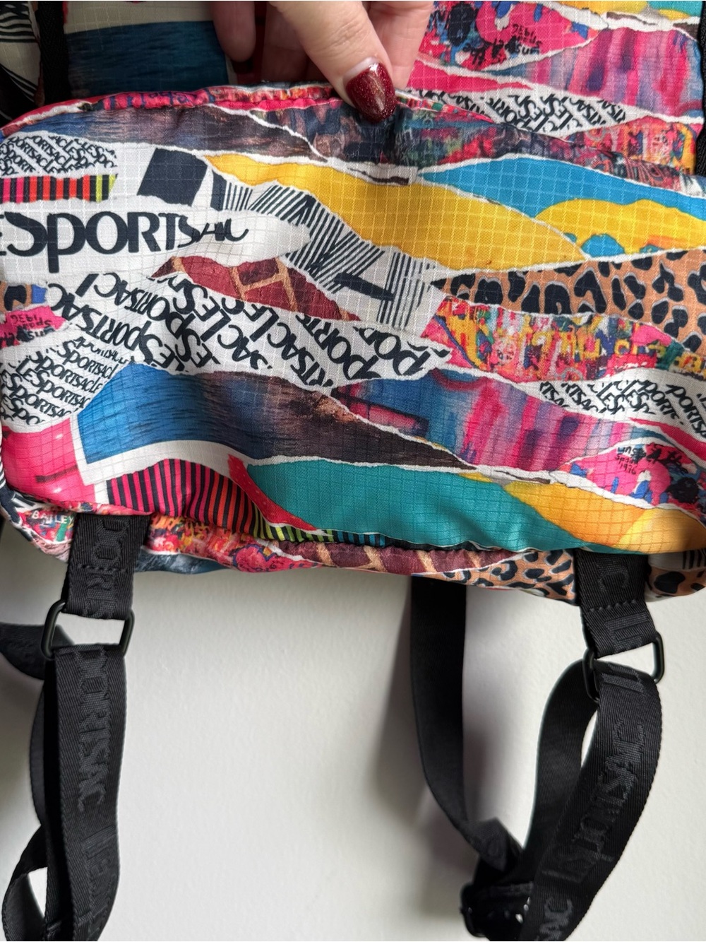 LeSportSac Colorful Backpack Y2K Graffiti Pattern - Picture 4 of 4